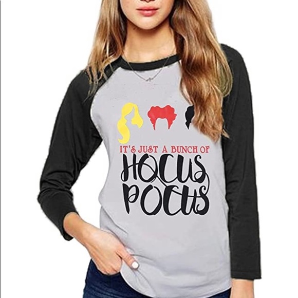 Its Just A Bunch of Hocus Pocus Womens Long Sleeve Top (BRAND NEW IN PACKAGE) - Picture 2 of 8